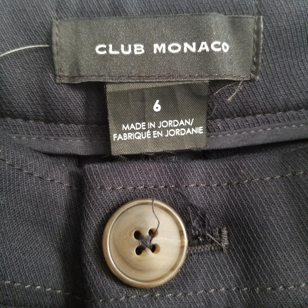 NWT Club Monaco Calvary Wide Leg Pant. Size 6 Navy Blue - Picture 12 of 13
